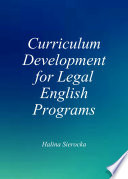 Curriculum development for legal English programs /