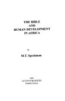 The bible and human development in Africa /