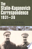 The Stalin-Kaganovich correspondence, 1931-36