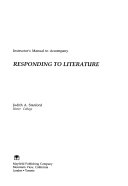 Instructor's manual to accompany Responding to literature /
