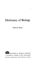 Dictionary of biology /