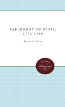 The parliament of Paris, 1774 - 1789 /