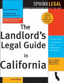 The landlord's legal guide in California