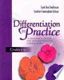 Differentiation in practice a resource guide for differentiating curriculum, grades 5-9 /