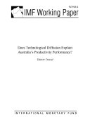 Does technological diffusion explain Australia's productivity performance?