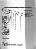 Labor & employment law, text & cases /