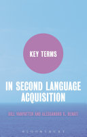 Key terms in second language acquisition
