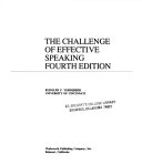 The challenge of effective speaking /