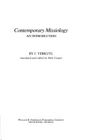 Contemporary missiology : an introduction /