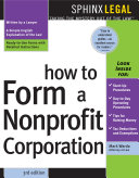 How to form a nonprofit corporation