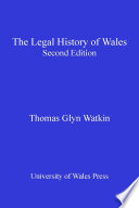 The legal history of Wales