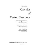Calculus of vector functions /