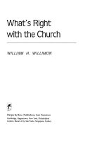 What's right with the church /