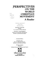 Pespectives on the world christian movement /