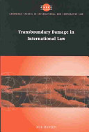 Transboundary damage in international law