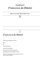 Francesca da Rimini tragic opera in Italian in four acts /