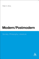 Modern/postmodern society, philosophy, literature /