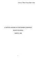 A critical  review of the women's property rights in Kenya.