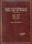 Cases and materials on the law of torts /