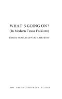What's Going On? (In Modern Texas Folklore)