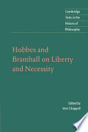 Hobbies and Bramhall on liberty and Necessity.