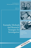 Exemplar methods and research : strategies for investigation /