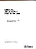 Ethical arguments for analysis.