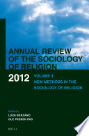New methods in the sociology of religion