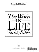 The word in life study bible : Gospel of Matthew.