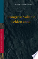 Congress volume Leiden, 2004 /
