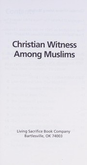 Christian witness among Muslims.