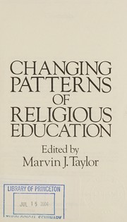 Changing patterns of religious education /