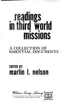 Readings in third world missions : a collectionn of essential documents /