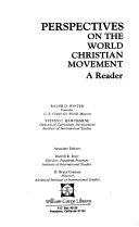 Perspective on the world Christian movement : a reader /
