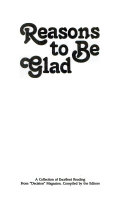 Reasons to be glad : a collection of excellent reading from Decision magazine /