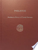 Philistor studies in honor of Costis Davaras /