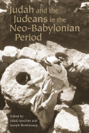 Judah and the Judeans in the neo-Babylonian period