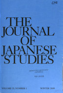 The Journal of Japanese studies.