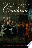 Interpreting a continent voices from colonial America /