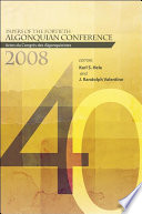 Papers of the fortieth Algonquian conference = actes du congr�es des Algonquinistes /