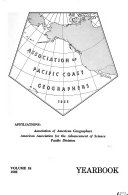 Yearbook - Association of Pacific Coast Geographers.