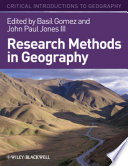 Research methods in geography : a critical introduction /