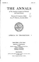 Africa in transition /