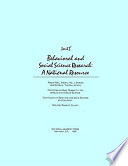 Behavioral and social science research a national resource /