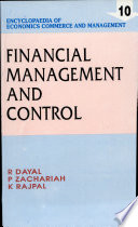 Encyclopaedia of economics, commerce & management : financial management and control /
