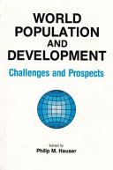 World population and development : challenges and prospects /