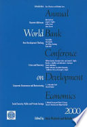 Annual World Bank Conference on Development Economics, 2000