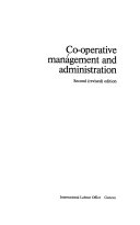 Co-operative management and administration.