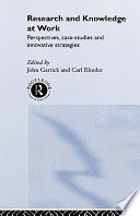 Research and knowledge at work perspectives, case-studies and innovative strategies /