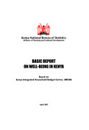 Basic report on well-being in Kenya : based on Kenya integrated household budget survey, 2005/06.